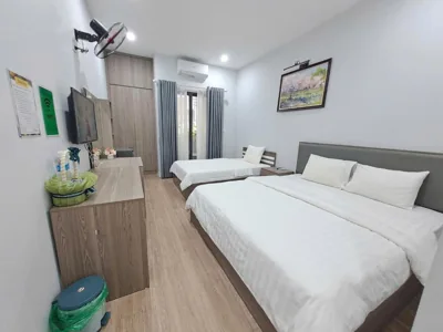 バルコニー付きトリプルルーム — Blue Homestay Cau Giay
